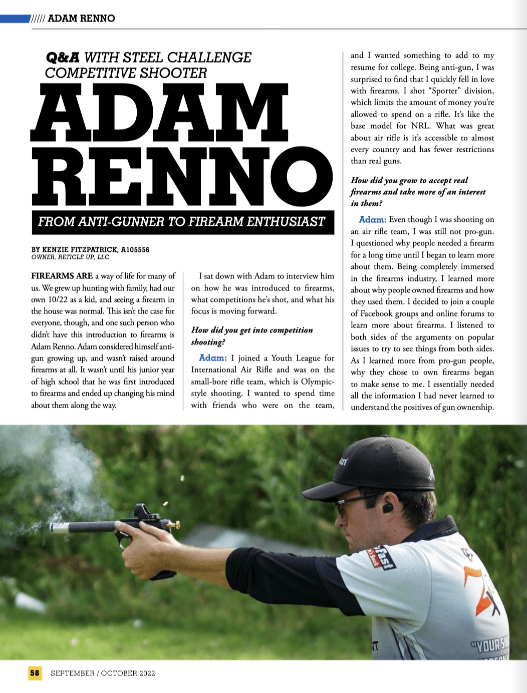 Adam Renno: From Anti-Gunner to Firearm Enthusiast